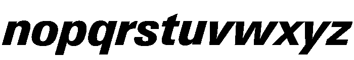 Neue Gstaad Variable Compact Extrabold Italic Font LOWERCASE