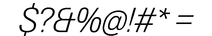 Neue Gstaad Variable Compact Extralight Italic Font OTHER CHARS