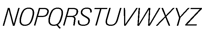 Neue Gstaad Variable Compact Extralight Italic Font UPPERCASE