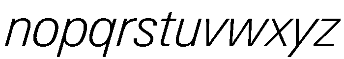 Neue Gstaad Variable Compact Extralight Italic Font LOWERCASE