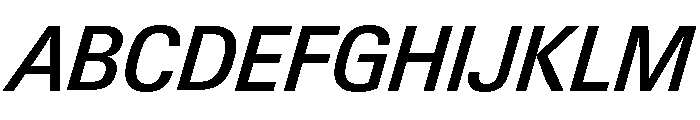 Neue Gstaad Variable Compact Medium Italic Font UPPERCASE