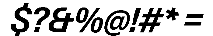 Neue Gstaad Variable Compact Semibold Italic Font OTHER CHARS