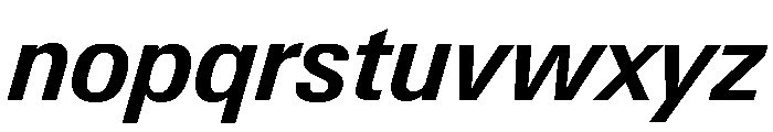 Neue Gstaad Variable Compact Semibold Italic Font LOWERCASE