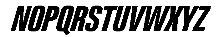 Neue Gstaad Variable Compressed Bold Italic Font UPPERCASE