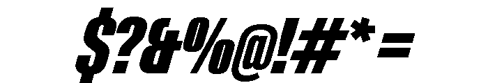 Neue Gstaad Variable Compressed Extrabold Italic Font OTHER CHARS