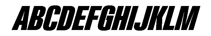 Neue Gstaad Variable Compressed Extrabold Italic Font UPPERCASE