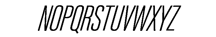 Neue Gstaad Variable Compressed Extralight Italic Font UPPERCASE