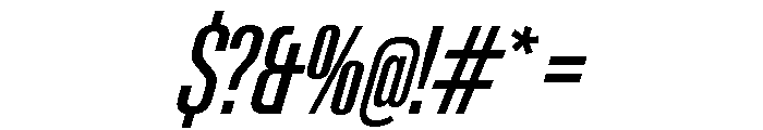 Neue Gstaad Variable Compressed Italic Font OTHER CHARS