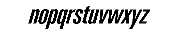 Neue Gstaad Variable Compressed Medium Italic Font LOWERCASE