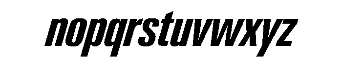 Neue Gstaad Variable Compressed Semibold Italic Font LOWERCASE