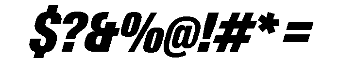 Neue Gstaad Variable Condensed Black Italic Font OTHER CHARS