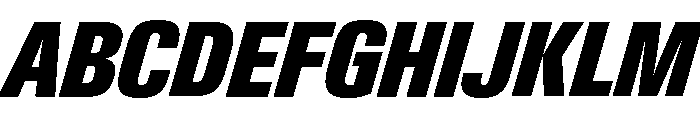 Neue Gstaad Variable Condensed Black Italic Font UPPERCASE