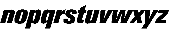 Neue Gstaad Variable Condensed Black Italic Font LOWERCASE