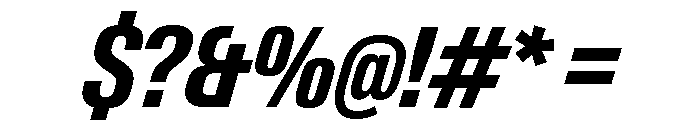 Neue Gstaad Variable Condensed Bold Italic Font OTHER CHARS