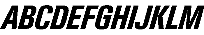 Neue Gstaad Variable Condensed Bold Italic Font UPPERCASE