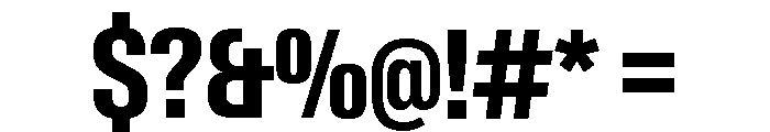 Neue Gstaad Variable Condensed Bold Font OTHER CHARS
