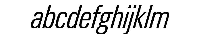 Neue Gstaad Variable Condensed Light Italic FONT