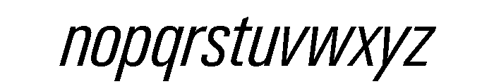 Neue Gstaad Variable Condensed Light Italic Font LOWERCASE