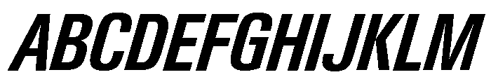Neue Gstaad Variable Condensed Semibold Italic Font UPPERCASE