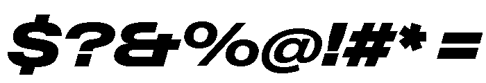 Neue Gstaad Variable Expanded Black Italic Font OTHER CHARS