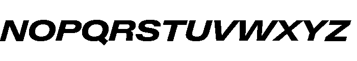 Neue Gstaad Variable Expanded Extrabold Italic Font UPPERCASE