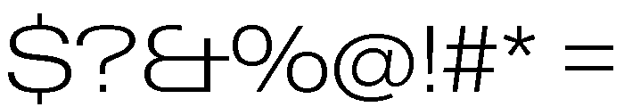 Neue Gstaad Variable Expanded Extralight Font OTHER CHARS