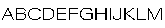Neue Gstaad Variable Expanded Extralight Font UPPERCASE