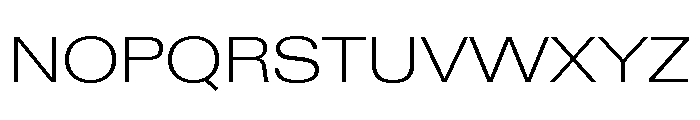Neue Gstaad Variable Expanded Extralight Font UPPERCASE