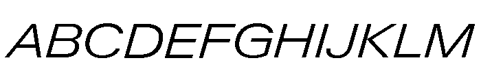Neue Gstaad Variable Expanded Light Italic Font UPPERCASE