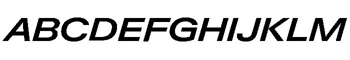 Neue Gstaad Variable Expanded Semibold Italic Font UPPERCASE