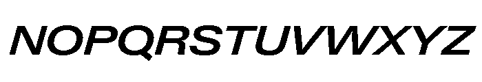 Neue Gstaad Variable Expanded Semibold Italic Font UPPERCASE