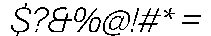 Neue Gstaad Variable Extralight Italic Font OTHER CHARS