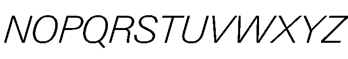 Neue Gstaad Variable Extralight Italic Font UPPERCASE