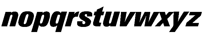 Neue Gstaad Variable Narrow Black Italic Font LOWERCASE