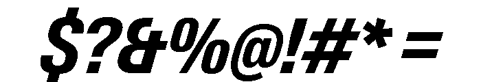 Neue Gstaad Variable Narrow Bold Italic Font OTHER CHARS
