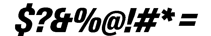 Neue Gstaad Variable Narrow Extrabold Italic Font OTHER CHARS
