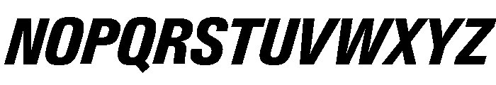 Neue Gstaad Variable Narrow Extrabold Italic Font UPPERCASE