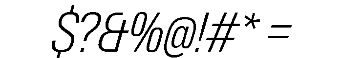 Neue Gstaad Variable Narrow Extralight Italic Font OTHER CHARS