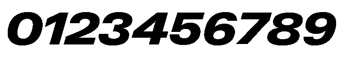 Neue Gstaad Variable Wide Black Italic Font OTHER CHARS
