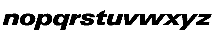 Neue Gstaad Variable Wide Black Italic Font LOWERCASE