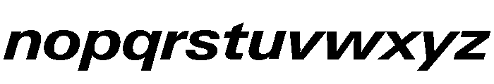 Neue Gstaad Variable Wide Bold Italic Font LOWERCASE