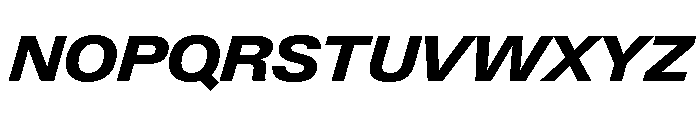 Neue Gstaad Variable Wide Extrabold Italic Font UPPERCASE