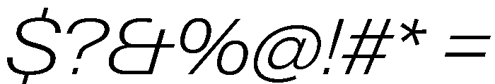 Neue Gstaad Variable Wide Extralight Italic Font OTHER CHARS