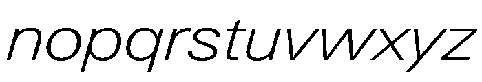 Neue Gstaad Variable Wide Extralight Italic Font LOWERCASE