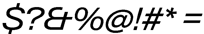 Neue Gstaad Variable Wide Italic Font OTHER CHARS