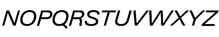 Neue Gstaad Variable Wide Italic Font UPPERCASE