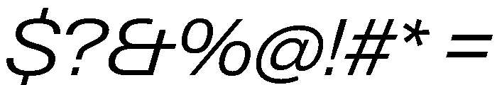 Neue Gstaad Variable Wide Light Italic Font OTHER CHARS