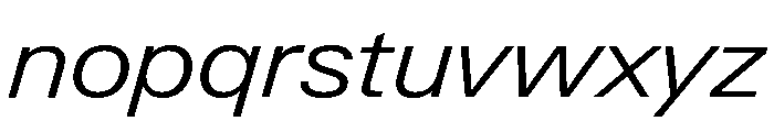 Neue Gstaad Variable Wide Light Italic Font LOWERCASE