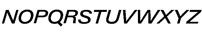 Neue Gstaad Variable Wide Medium Italic Font UPPERCASE
