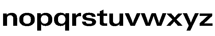 Neue Gstaad Wide Semibold Font LOWERCASE